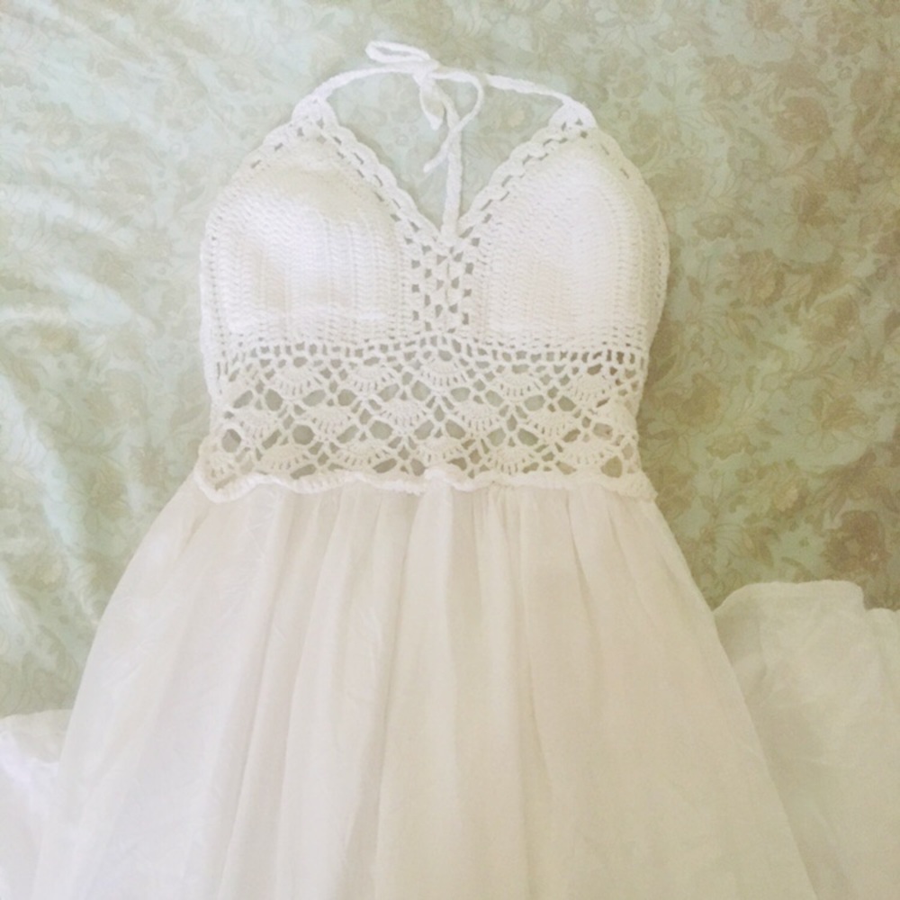 white Maxi dress